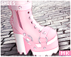 金. Pink Boots