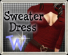 *W* Sweater Dress Red