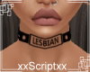 SCR. Lesbian Choker Tat