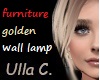 UC golden wall lamp