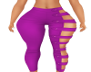 Strapped purple pants