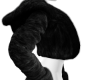 cute black fur coat