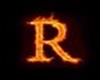 Flaming Letter R