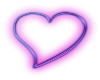 Purple Glow Heart