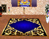 rug floor blue-gold 