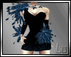 Lu ~ Blue Feather Dress
