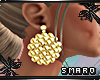  Gold pearl earrings