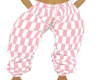 pink checker pants