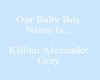 Baby Boy Name Reveal