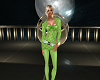 Green PokerDot Dress
