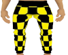 yellow checker pants