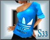 S33 Blue AdidasBaggy Top