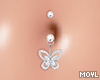 Butterfly Belly Piercing
