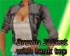 Brown Jacket With Cami 