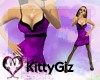 [KG] Silky Purple Dress