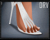 NINA LEATHER HEELS WHITE