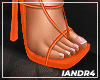 $ Kassie Orange Heels