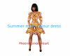 Summer multi-color dress