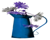 SmBlue water can flowers