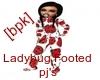 [bpk] Ladybug Footed Pj