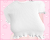 Frill Crop Top White