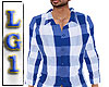 LG1 Blue & White Shirt