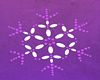 PURPLE SNOWFLAKE DECOR