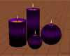 Floor Candles Goth Purp
