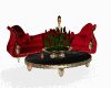 elegant red sofa