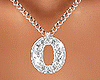 O Letter Silver Necklace