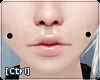 |C| Cheek Piercing Blk