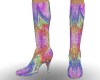 Rainbow Gloss Boots