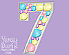 Birthday numbers Seven