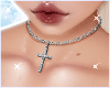 icy cross necklace