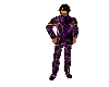 mens purple/gold suit