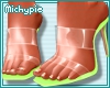 Sophie Lime Clear Heels