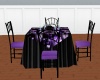 purple and black table