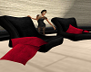 BlackRed Lounge Chairs