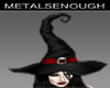 *M*WEB WITCH HAT BLK/RED