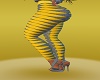 A19~Yellow n Grey Pants