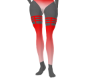 Red-White Garter Shorts