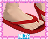 M| Red Sandals