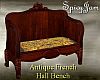 Antq French Hall Bench Y