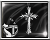 Earrings cross silver