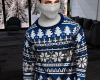 T Blue Christmas Sweater