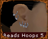 5 beaded hoops