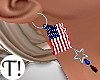 T! 4th July USA Earrings