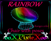 Rainbow rave chair