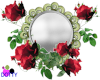 red rose mirror