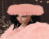 Fur Pink Xmas Hat